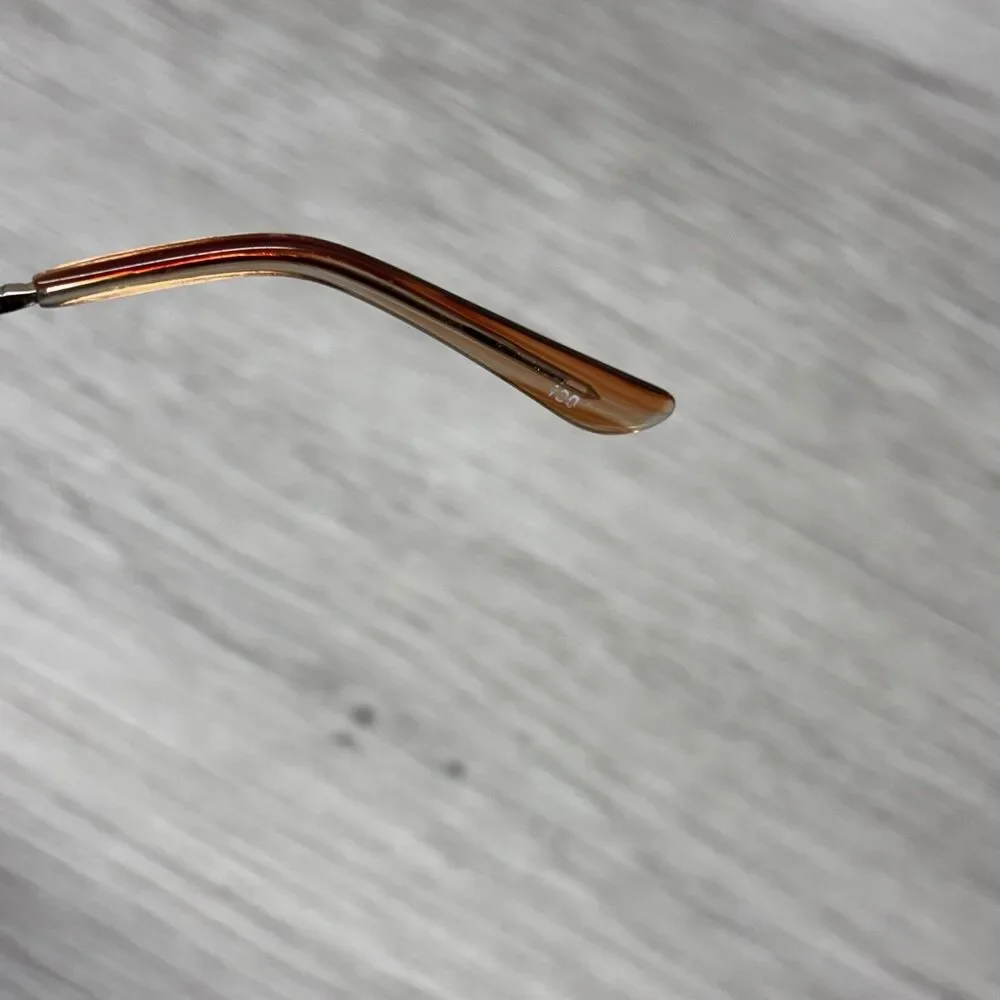 Sophia Loren Eyeglasses Frame M264 Zyloware 168 Rose Gold Metal Half Rim 49-17